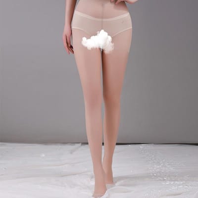 Sexy Ondergoed Dames Open-file Handgescheurde Kousen, Zwart en Wit, Rood en Grijs Huidperspectief Panty's, Ultra-dun Anti-haak Blote Benen Dames one size fits all gray