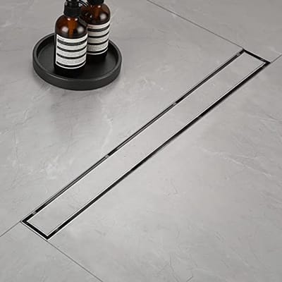 Vloerafvoer 90 cm - Extra Platte Douchegoot met Roestvrij Stalen Sifon
