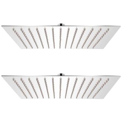 vidaXL - Regendouchekop - 2 - st - 25x25 - cm - roestvrij - staal