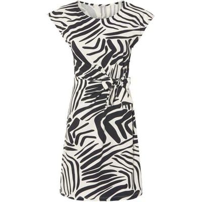 ESMARA Dames jurk (Zwart/wit, XS (32/34))