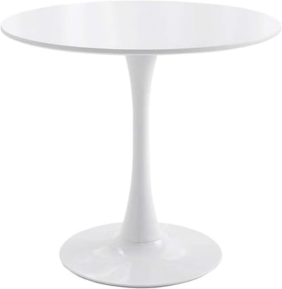 Ronde Eettafel - Keukentafel - Gezellig Tafelen - Ruimtebesparend Ontwerp - 315 Inch - Wit