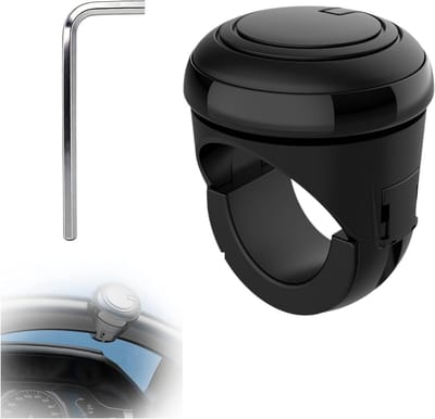 Universele Stuurknop Spinner voor Auto's, Vrachtwagens, Tractors en Tuinmachines - Stuurhulp met Sleutel en Ergonomisch Ontwerp