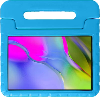 Hoesje - Geschikt voor Samsung Galaxy Tab A 10.1 (2019) - Kinderhoes Shockproof Bumper - Kidsproof Case - Tablet Hoes - Kinder Hoes Cover - Blauw