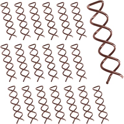 Haarspelden Set - Knot Spelden - Haar Opsteken - Spiraal Vorm - 20 Stuks - Bruin