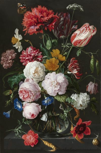 Rubye® Diamond Painting Volwassenen - Diamond Painting Kinderen - Diamond Painting Pakket Volledig - Bloemen in Vaas - 30x40cm