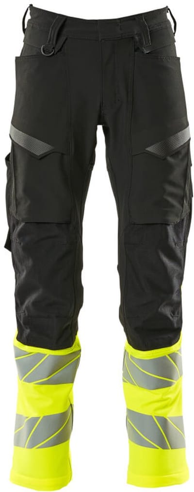 Mascot Accelerate Safe Broek met kniezakken 19879-711 - Zwart/hi-vis geel - C46 - 76