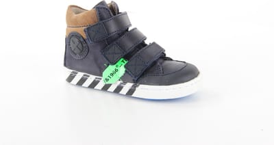 Shoesme Ur21w043 Hoge sneakers - Leren Sneaker - Jongens - Blauw - Maat 24