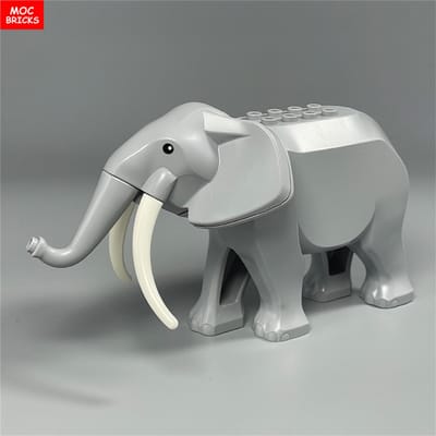 MIJN EIGEN CREATIE Blokken Dierenoorlog Olifant Habitat Dicht Bos Grasland Woestijn Oude Slagscène Geassembleerde Bouwblokken Kinder Speelgoed