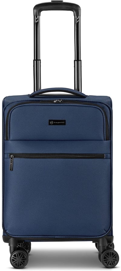 Bugatti Valencia Soft 4 wielen Cabinewagen S 55 cm met uitbreidingsplooi - Zachte bagage - Combinatieslot - navy