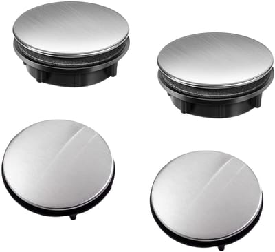 4pcs Keuken Kraan Gat Deksel - Sink Gat Deksel 45mm Rvs Kraan Gat Deksel voor Badkamer - 31-40mm Gat Diameter