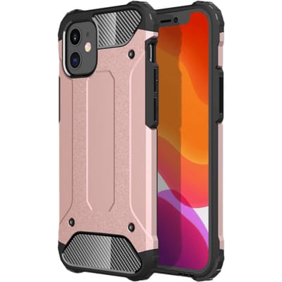 CaseBody iPhone 12 Mini Shockproof Hoesje Rosegoud
