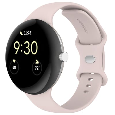 imoshion Siliconen⁺ bandje voor de Google Pixel Watch 5 / 4 / 3 (45 mm) - Maat S - Roze