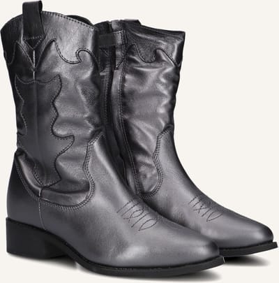 Wysh Winnie Laarzen - Leatherlook - Meisjes - Zilver - Maat 32