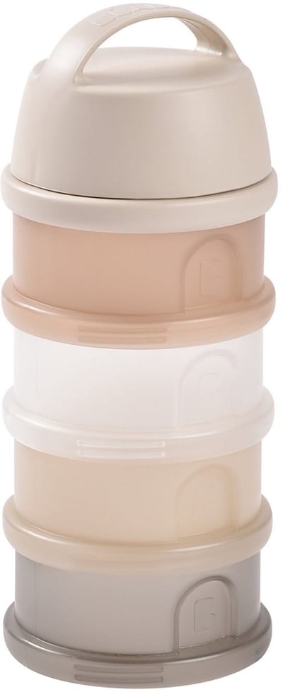 Béaba Melktoren - Baby Melkpoeder Doseerdoosjes - 4 Laagse Melkpoeder Toren - Babyvoeding Bewaarbakjes - BPA Vrije Poedertoren - Clay