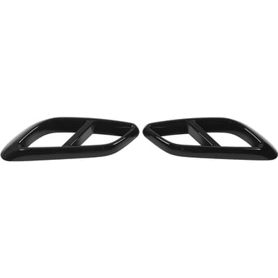 1 Paire Extérieur de Voiture Tuyaux d'Échappement Silencieux Embout de Sortie Cache Garniture Gauche Droite Remplacement pour Benz CLE‑Class Coupé black