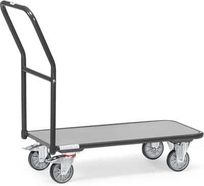Magazijnwagen - Transportkar Stevige - Zwaar Materiaal Verplaatsen - 250 kg Draagkracht - 100x60 cm - Antracietgrijs