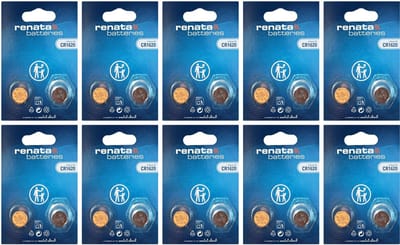 Renata - Knoopcel batterijen - CR1620 - Lithium - 3V - 20 stuks