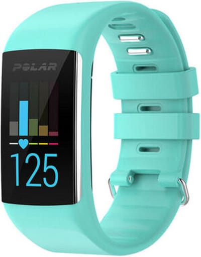 Siliconen Smartwatch bandje - Geschikt voor Polar A360 / A370 siliconen bandje - aqua - Strap-it Horlogeband / Polsband / Armband