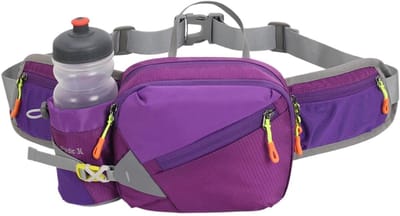 Heuptas met fleshouder - Heuptasje Riemtas - Hydratatie tijdens sport - Ademend rugpaneel - 22 x 16 x 9 cm
