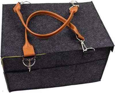 Baby Luiertas Organizer - Opbergtas Baby - Babykamer Opbergen - Met Ritsdeksel - 33 cm - Zwart
