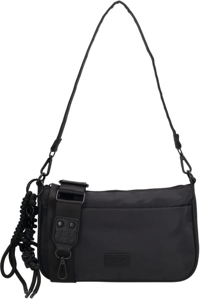 Charm London Seoul Schoudertas - Crossbodytas - Dames Tas - Lichtgewicht - Afneembare en Verstelbare Schouderband - Ritsvakken - Zwart