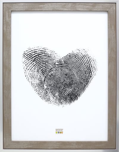 Deknudt Frames fotolijst S43RE7 - grijs - zilverkleurige rand - 40x60