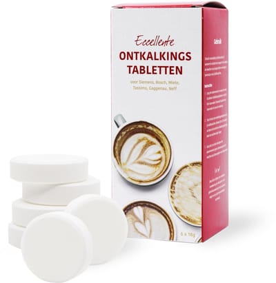 6x Eccellente Ontkalkingstabletten voor Miele Koffiemachine – voor 3x Ontkalken – Geschikt voor Miele CVA & CM