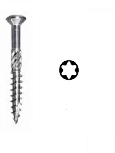 STAFA Multi+ Vlonderschroef TX20 - 4.0 x 45 mm (200 stuks) - RVS AISI 410 - met Snijpunt