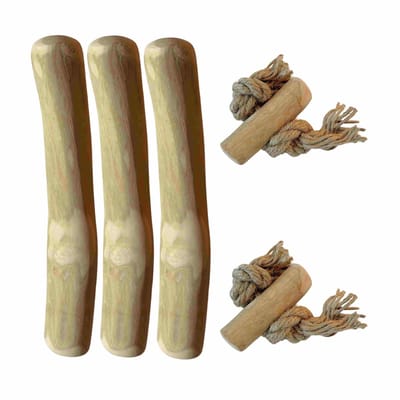 Boris & Lotje Puppypakket - Natuurlijk kauwen en spelen - Honden speelgoed - Kauwbotten hond - puppy speelgoed - Startersbox puppy - S, Pups van 6–12 kg