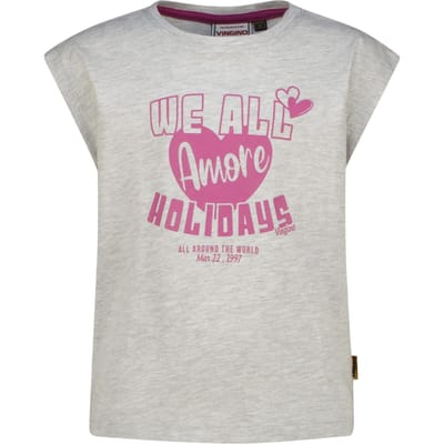 Vingino Girls Hamae T-shirt Light Grey Melee Taglia: 16 | T-shirt Outlet | kids | Grigio