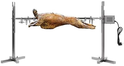 Barbecue Motor - Grill Motor Roterend - Buiten Koken - Roestvrij Staal - 30 kg - Zilver