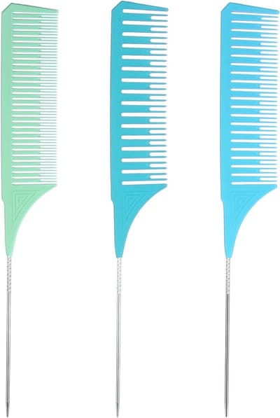 Professionele Haarverf Kam Set met 3 Maten voor Perfecte Highlights en Kleuringstechnieken