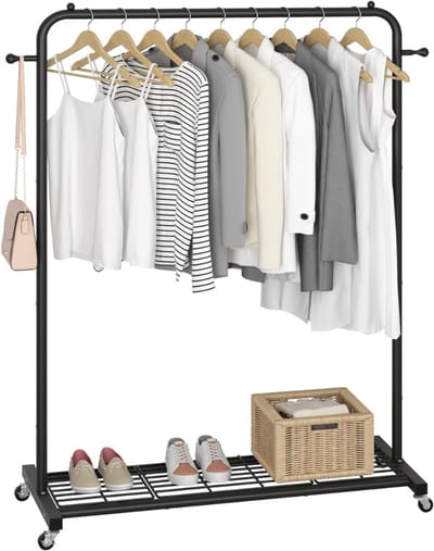 CLVP® Kledingrek Op Wieltjes - Dressboy - Kledingstang