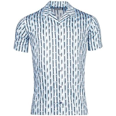 Giordano Overhemd Vigo Sailor On Stripes Fantasy Lichtblauw-Blauw / male