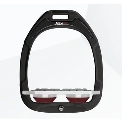 Platte Grip Zwart/Grijs/Bordeaux Stirrup Flex-On Green Composite