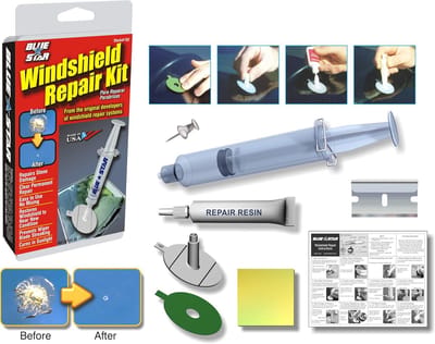 Voorruit Reparatie Kit - Glas Herstel Set - Schade Verhelpen - Diep Penetrerende Hars - 28 oz
