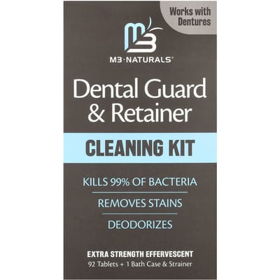 M3 Naturals, Kit de Nettoyage pour Garde-dents et Contenur, 1 Pièce