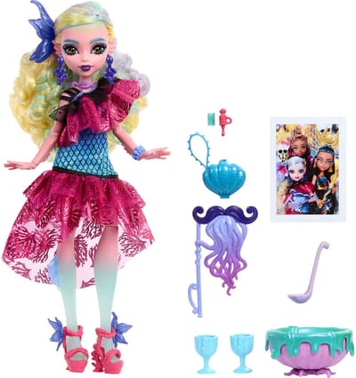 Mattel Monster High Lagoona Blue Monster Ball Feestjurk Pop Roze