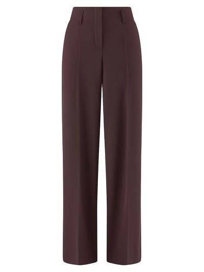 Wide Fit-broek pasvorm Cornelia Van Peter Hahn bruin
