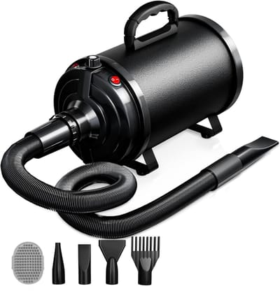 TopChoice® Hondenfohn - Waterblazer voor Honden - Honden Droger - 3200W - Zwart