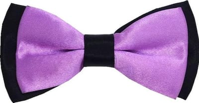 Fako Fashion® - Vlinderstrik - Vlinderdas - Duo Tone - 12cm - Paars