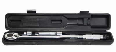 VDT Momentsleutel 1/2 inch 42 - 210 Nm, 46,5 cm. incl. verlengstuk en adapter 1/2" - 3/8"