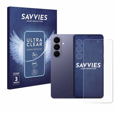Savvies - Screenprotector voor Samsung Galaxy S26 (Voor+Camera) - Folie Beschermfolie transparant 6 Stuks