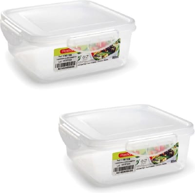 PlasticForte Vershoudbakje vriezer en magnetron - 4x stuks - 800 ml - kunststof