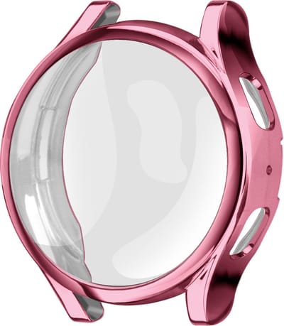 Strap-it TPU case - rosé rood bescherm hoesje geschikt voor Samsung Galaxy Watch 5 40mm - rosé rode beschermhoes voor Galaxy Watch 5 40mm