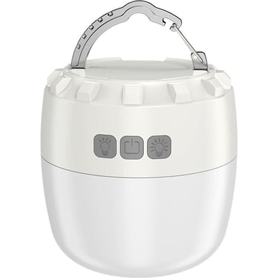 LED-kampeerlamp Multifunctionele kampeerlantaarn Draagbare tentlamp USB oplaadbaar en waterdicht beige