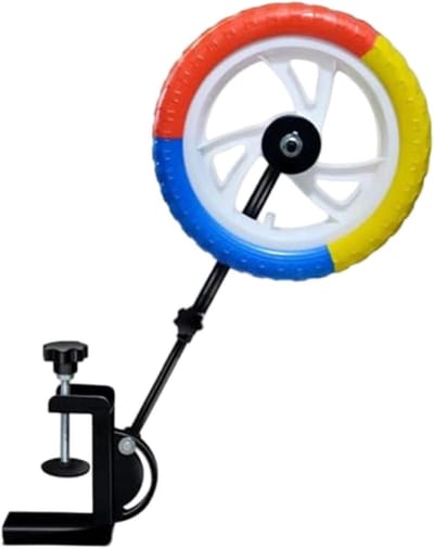 Tafeltennistrainer - Oefenapparaat Tafeltennis - Solo Training - Verstelbaar Spinwiel - 38 x 25 x 15 cm - Kleurrijk