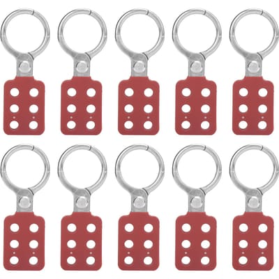 10 pièces Cadenas à loquet 38mm1,5in 6 Trous Aluminium Isolation pour Endroits Inflammables Explosifs