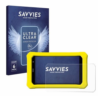 Savvies - Screenprotector voor Clementoni Clempad 8" PRO - Folie Beschermfolie transparant 6 Stuks