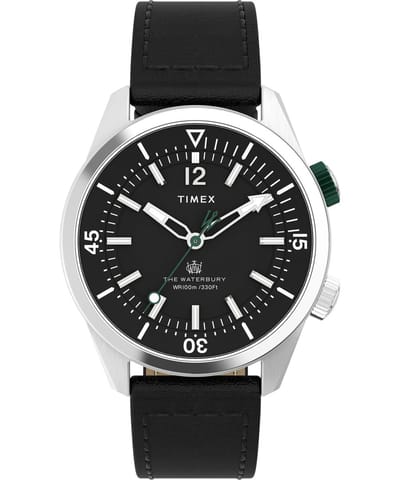 Timex Waterbury Traditional TWH6Z3810 Horloge - Leer - Zwart - Ø 41 mm